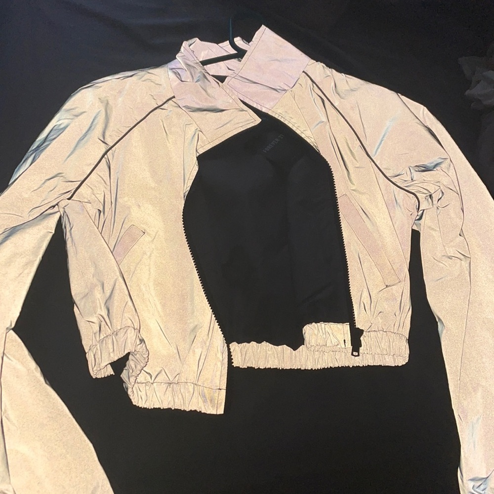 Reflective cropped jacket - Picture 1 of 1